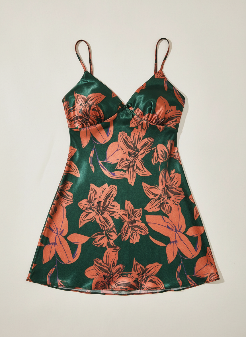 green & orange cami night dress green & orange cami night dress