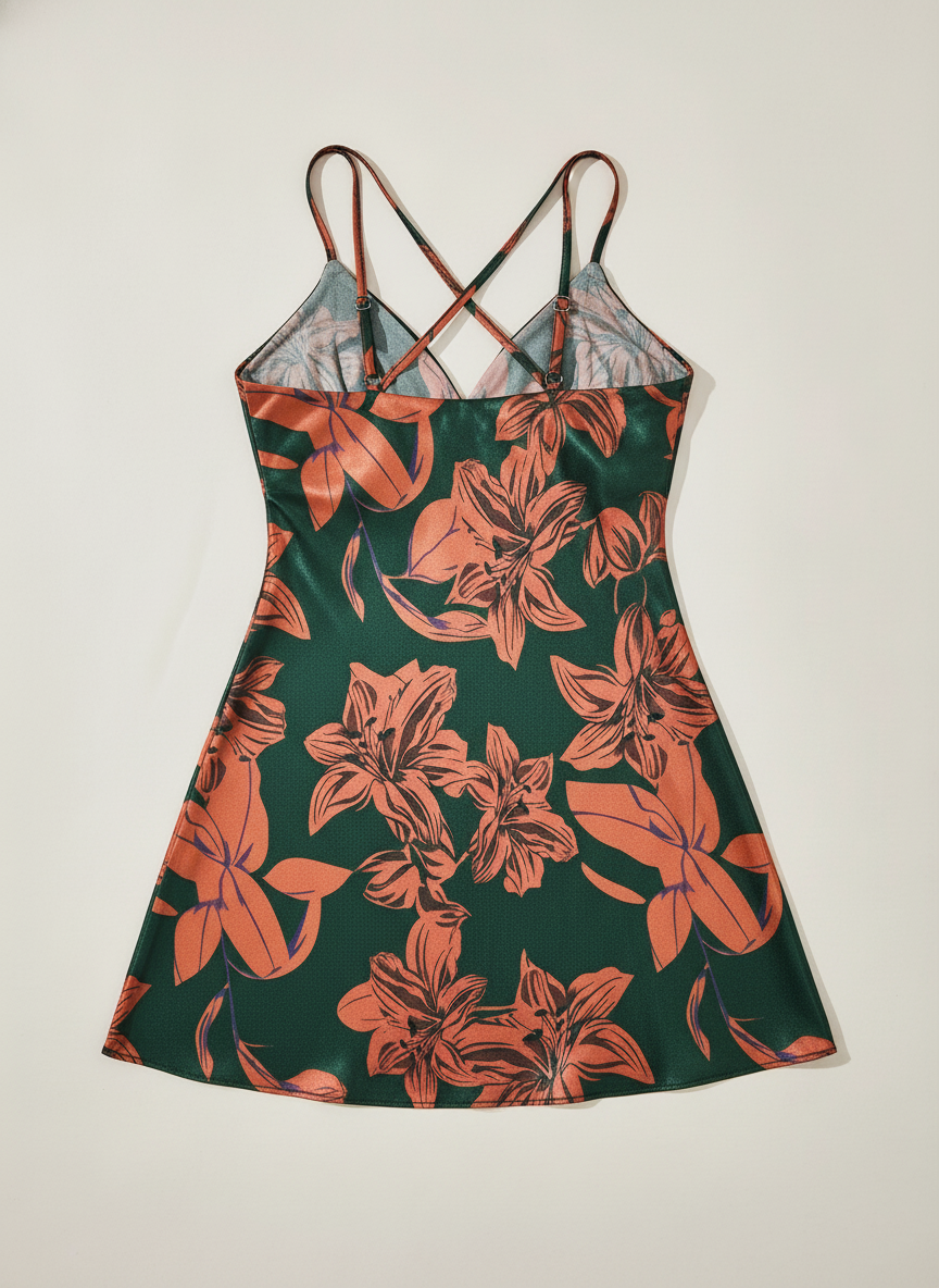 green & orange cami night dress green & orange cami night dress