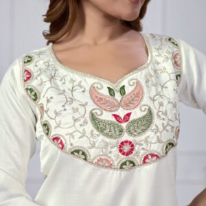 o'sajna monika embroidery kurti set