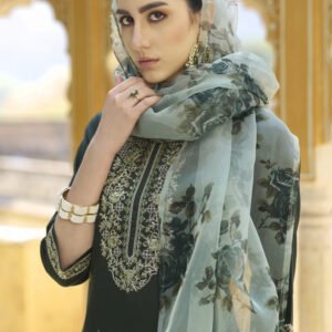 o'sajna embroidered silk kurti set