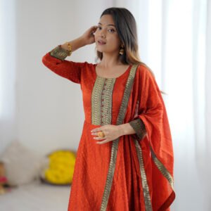 o'sajna dhingali designer gown set